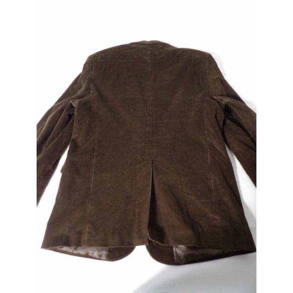 Meeting Street Mens Corduroy Blazer 44L Long Brown Double Button Career Party - Picture 16 of 16